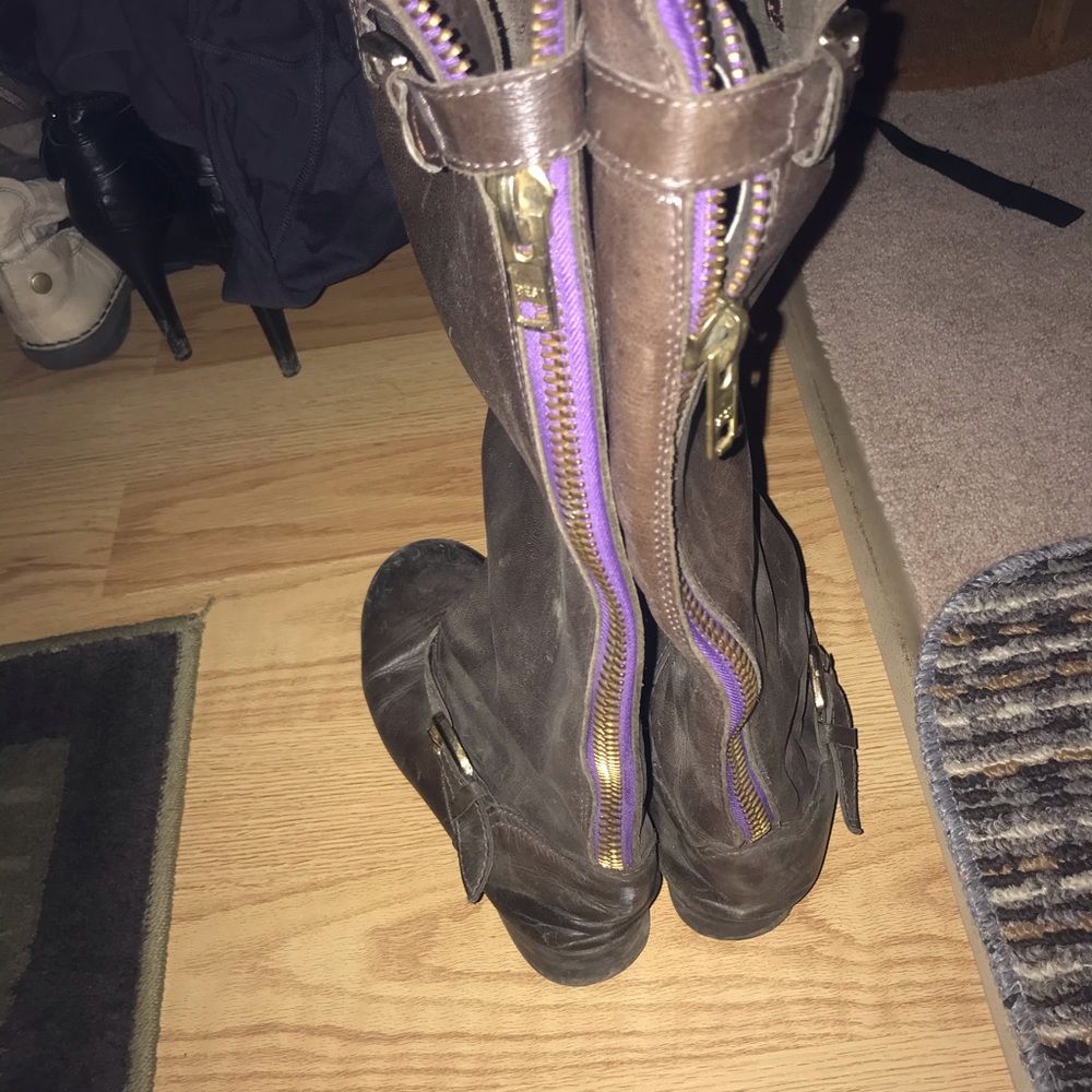 Steve Madden Lindley Dark Brown leather Boots